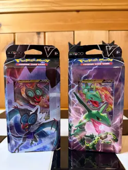 Pokemon TCG Rayquaza Noivern V Battle Decks Set of Two Promo Cards - Image 5