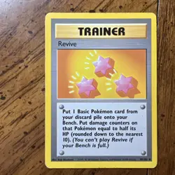 Revive 89/102 Pokemon Base Set Uncommon Moderately Played Card (MP) - Image 1