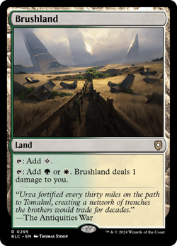 Brushland #295 | Near Mint | BLC Bloomburrow Commander Magic MTG - Image 1
