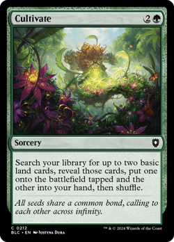 Cultivate #212 | Near Mint | BLC Bloomburrow Commander Magic MTG - Image 1