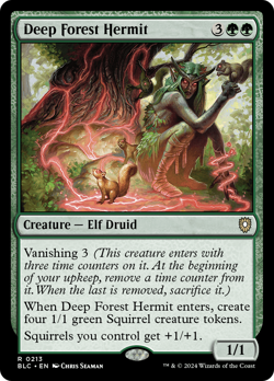 Deep Forest Hermit #213 | Near Mint | BLC Bloomburrow Commander Magic MTG - Image 1