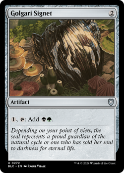 Golgari Signet #272 | Near Mint | BLC Bloomburrow Commander Magic MTG - Image 1
