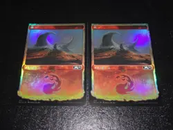 FOIL Lands lot M21 Showcase Core Set 2021 Japanese x10 mtg SP,MP C - Image 5