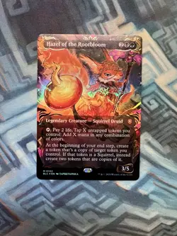 MTG Borderless Raised Foil Hazel of the Rootbloom NM Unplayed Bloomburrow - Image 1