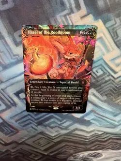 MTG Borderless Raised Foil Hazel of the Rootbloom NM Unplayed Bloomburrow - Image 3
