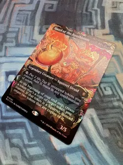 MTG Borderless Raised Foil Hazel of the Rootbloom NM Unplayed Bloomburrow - Image 4
