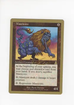 Masticore Gold Border NM-/LP Brussels MTG Magic the Gathering - Image 1
