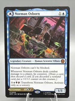 Norman Osborn MTG Mythic Rare Magic: The Gathering Marvel Spider-Man Villain - Image 1