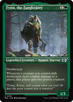 Foil - Fynn, the Fangbearer (Foil Etched) - 91 / NM / English MTG - Image 1