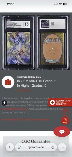 DAY OF JUDGMENT from FDN - CGC 10 Gem Mint FOIL BORDERLESS - Highest CGC - JP - Image 3