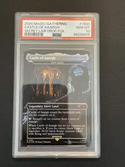 PSA 10 Gem Mint FOIL CASTLE OF AAARGH / DARK DEPTHS - MTG Magic the Gathering - Image 1
