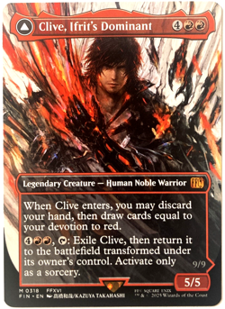 MTG Clive, Ifrit's Dominant (Borderless) Final Fantasy 0318 FFXVI NM - Image 1