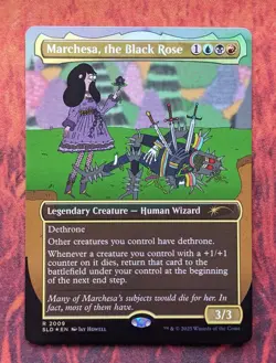 Marchesa, the Black Rose 2009 Rainbow FOIL NM FOIL Magic MTG Jay Howell - Image 1