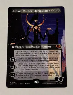 MTG Ashiok, Wicked Manipulator (Borderless) Wilds of Eldraine NM - Image 1