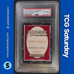 1994 Magic The Gathering Fallen Empires - sealed Pack PSA 10 GEM MINT - Image 1