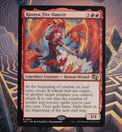 Rionya Fire Dancer Anime Foundations Jumpstart NM MTG Free Shipping - Image 1