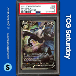 2022 POKEMON SWORD & SHIELD SILVER TEMPEST #186/195 LUGIA V FULL ART PSA 9 - Image 1