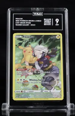 TAG 9 - Pikachu TG05/TG30 - Lost Origin Trainer Gallery Pokemon Sword & Shield - Image 1