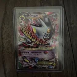 Pokemon M Gengar-EX Mega XY166 Holo Rare Black Star Promo Card - Image 1