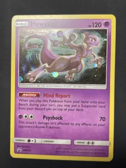 Pokemon TCG Mewtwo SM214 Sun & Moon Black Star Promo Cosmos Holo NM - Image 1