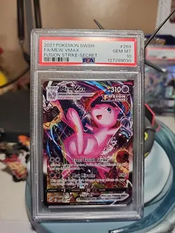 PSA 10 Mew VMAX 269/264 Alt Art Fusion Strike 2021 Pokemon - Image 1