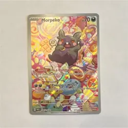 Pokemon Morpeko Full Art Illustration Rare SV04 Paradox Rift 206/182 Holo Card - Image 1