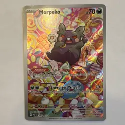 Pokemon Morpeko Full Art Illustration Rare SV04 Paradox Rift 206/182 Holo Card - Image 3