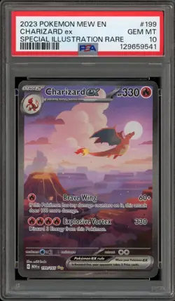 Pokemon Charizard ex 151 MEW EN Special Illustration Rare #199 PSA 10 Gem Mint - Image 1