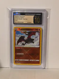 CGC PRISTINE 10 Radiant Charizard 020/159 Holo Crown Zenith Pokemon Card - Image 1