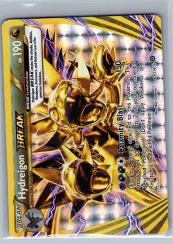 Hydreigon BREAK 87/114 XY - Steam Siege - Pokemon Card - Creased - Image 1
