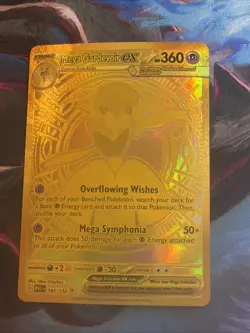 Pokemon TCG - Mega Gardevoir EX Gold 187/132 Me01: Mega Evolution Holo - Image 1
