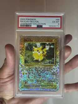 2002 POKEMON LEGENDARY COLLECTION #86 PIKACHU-REVERSE FOIL PSA 6 - Image 2