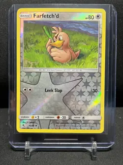 Farfetch'd 45/68 Reverse Holo Pokemon 2019 Hidden Fates LP - Image 1
