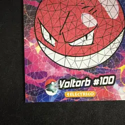 2025 POKEMON STAINED GLASS Crystal Card #100 VOLTORB Kanto Peru Foil - Image 5