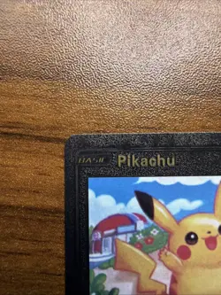 Pokemon Pikachu Black Foil Fan Art Vinyl Textured Collector Pokemon Card 075/073 - Image 3