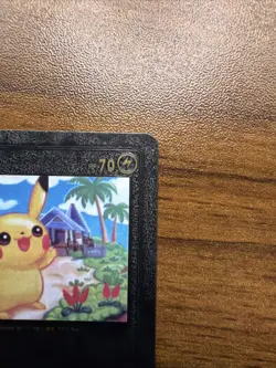 Pokemon Pikachu Black Foil Fan Art Vinyl Textured Collector Pokemon Card 075/073 - Image 4