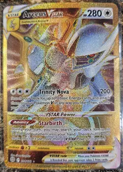 Pokemon 2022 Brilliant Stars Arceus VSTAR 184 NM or Better - Image 1