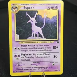 Pokemon Espeon Neo Discovery Rare Regular 20/75 English Stage 1 HP70 2001 Card - Image 1