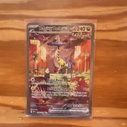 Pokemon Raging Bolt EX Ancient Holo Special Illustration Rare SV05 208/162 - Image 1