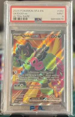 2024 Pokemon SFA EN Okidogi ex #082 – Ultra Rare – PSA 9 MINT - Image 1