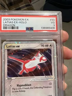HUGE SWIRL PSA 3 2003 Pokemon EX Dragon Latias EX Holo Foil Rare 93/97 - Image 3