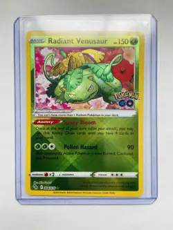 Radiant Venusaur Radiant Rare Pokemon GO 004/078 NM - Image 1