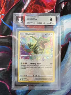 2020 Sword & Shield Vivid Voltage Rayquaza #138 Amazing Rare BGS 9 Mint.. - Image 1