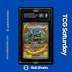 2025 POKEMON PRISMATIC EVOLUTIONS #145/131 TEAL MASK OGERPON EX SIR TAG 8 - Image 1
