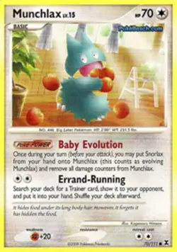 Lightly Played Munchlax - 70/111 - Common Pokemon Rising Rivals - Image 1