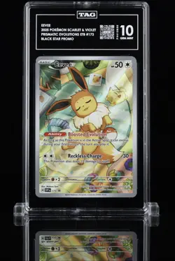 2025 POKEMON SVP EN-SV BLACK STAR PROMO #173 EEVEE PSA 10 - Image 1