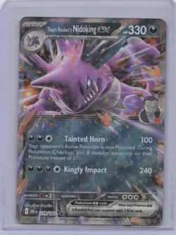 Pokemon TCG Team Rockets Nidoking EX HOLO #119/182 RARE - Image 1