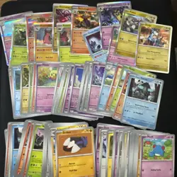 Pokemon Surging Sparks Bulk Lot 12 Holos 25 Reverse 100 Common - Image 1