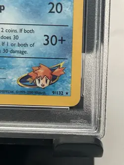 Pokemon Gym Heroes Misty's Seadra 9/132 Prerelease Stamped Holo Promo PSA 8 2000 - Image 4