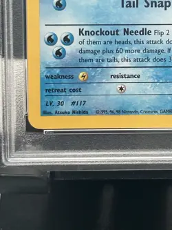 Pokemon Gym Heroes Misty's Seadra 9/132 Prerelease Stamped Holo Promo PSA 8 2000 - Image 5